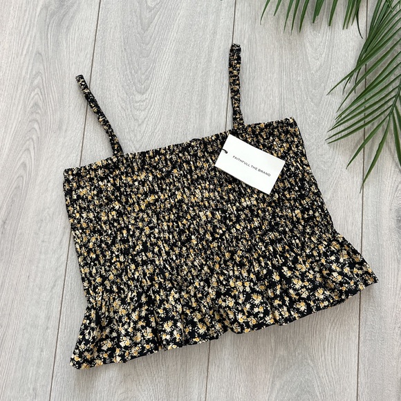 FAITHFULL THE BRAND Damita Smocked Floral Top - Picture 9 of 11